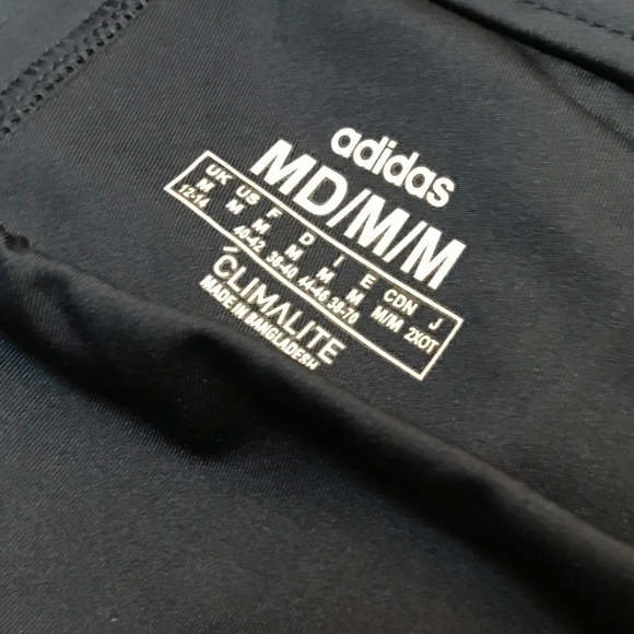 Adidas Leggings. Designed 2 Move 3 Stripes High Rise Long AthleticTights - Picture 6 of 9